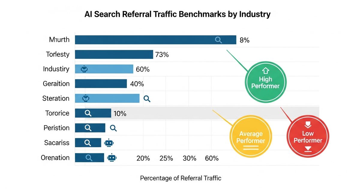 AI Search Traffic Benchmarks by Industry 2026