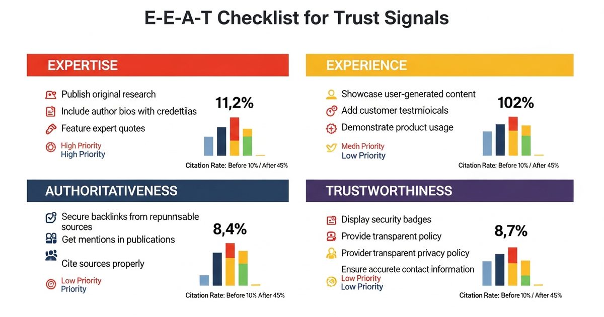E-E-A-T for AI Search - Implementation Checklist