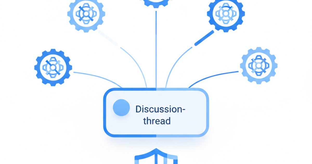 Illustration of one discussion thread feeding six AI engines through lines of different thickness, showing that Reddit's citation share differs by engine