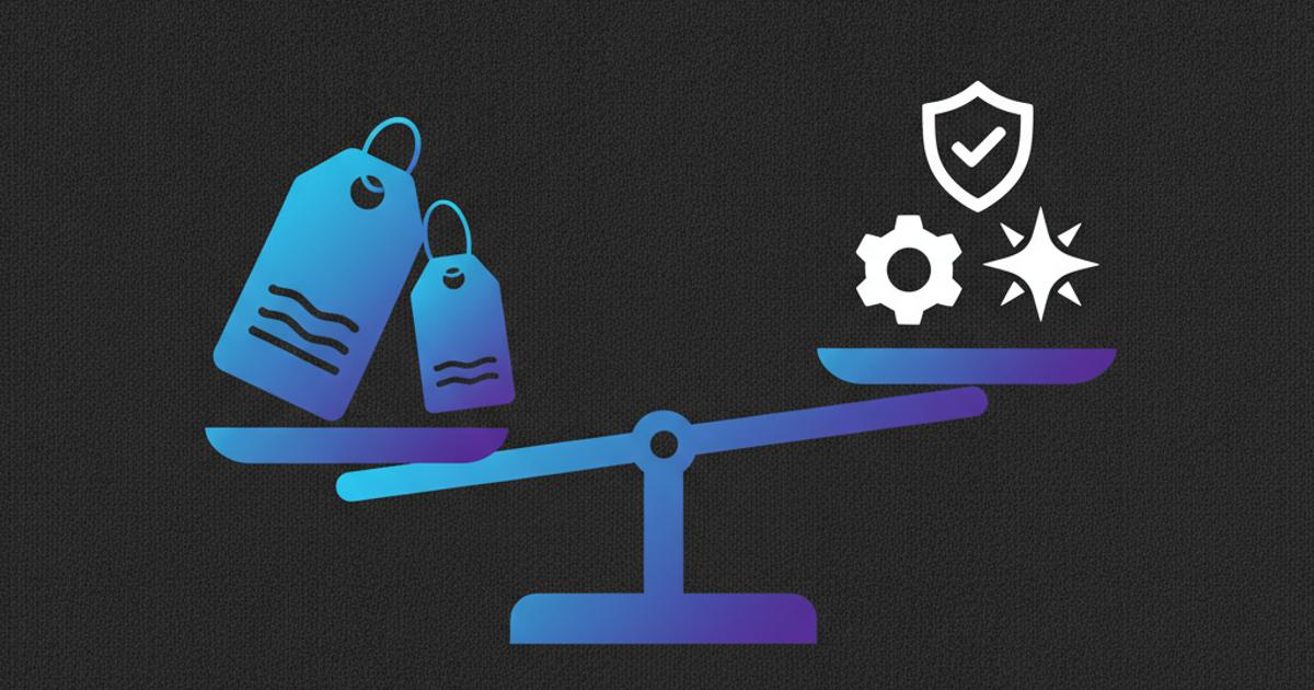 Illustration of a balance scale weighing SEO tool pricing against feature depth