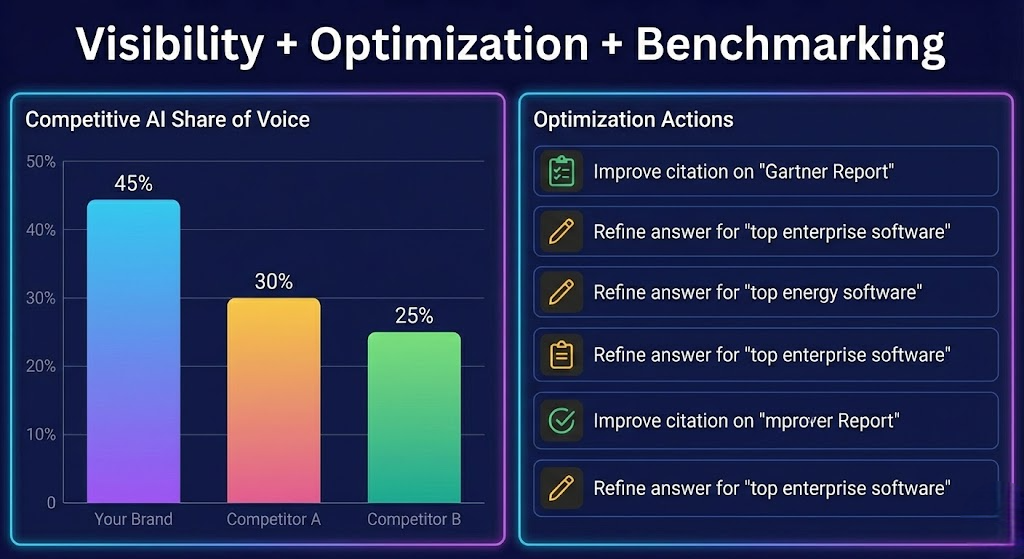 Visibility + Optimization + Benchmarking AI Rank Lab