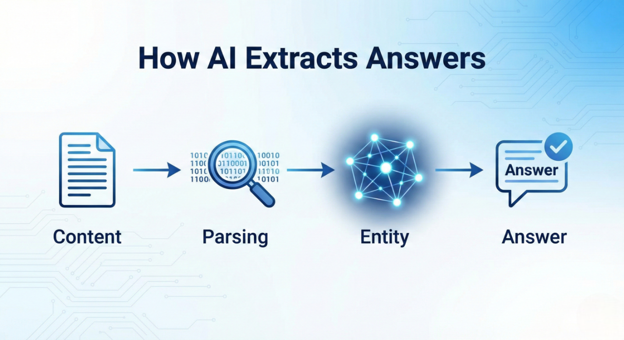How answer engines extract information from structured content